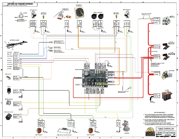 Image of 17x22 Full Color Wiring Diagram included with each Wire Kit