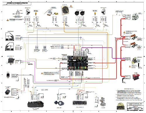 Image of 17x22 Full Color Wiring Diagram included with each Wire Kit